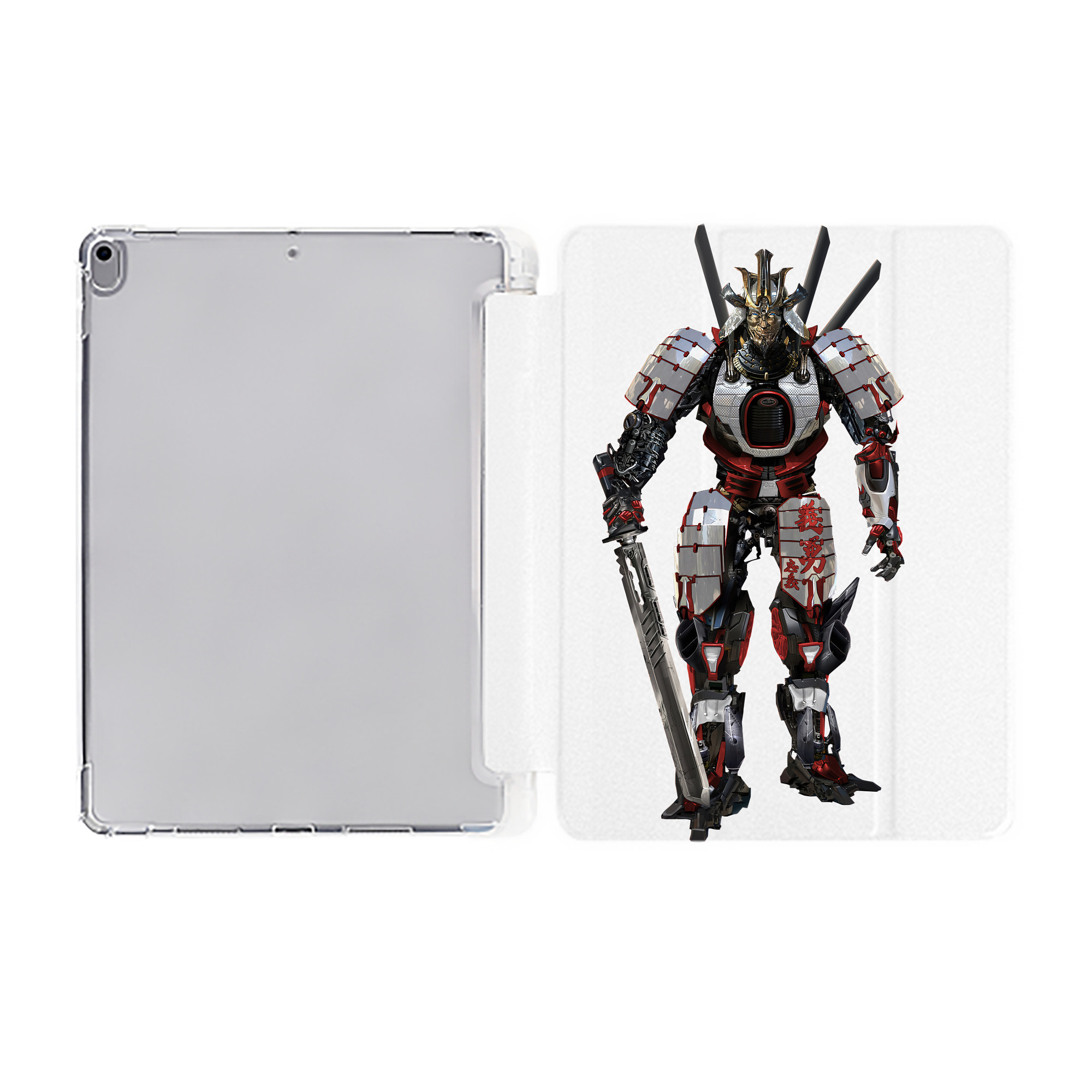 （画像用） Transformers トランスフォーマー IPad ケース ペン収納付き 三つ折りスタンド PUレザー×シリコン 対応機種9.5/10.5/10.9インチ